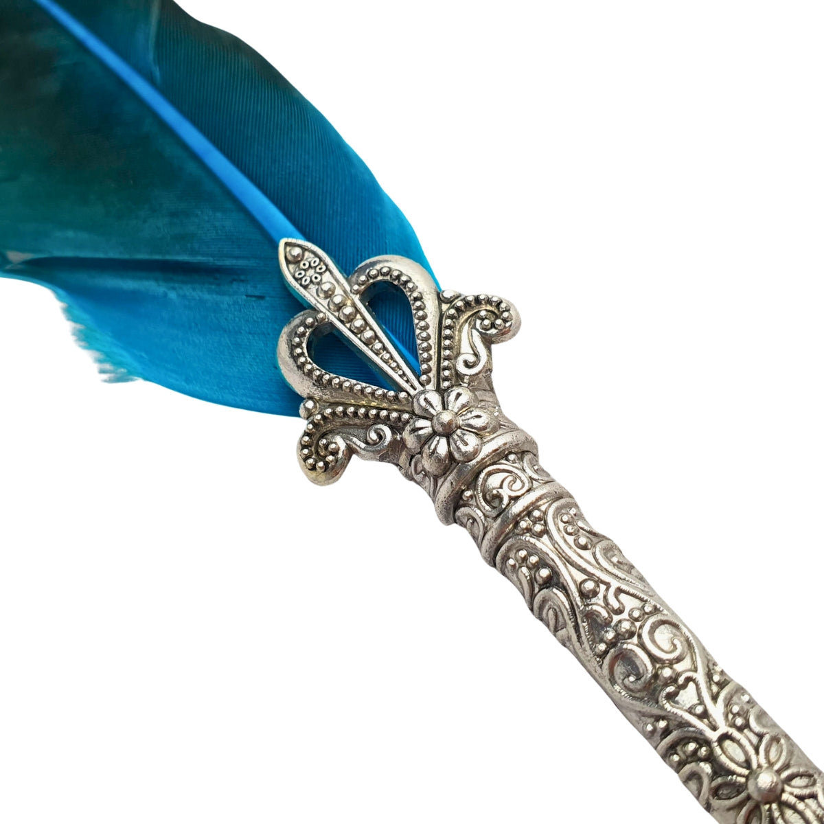 Caneta Tinteiro Simples Pena Verde Água Caneta Tinteiro Simples Pena Verde Água